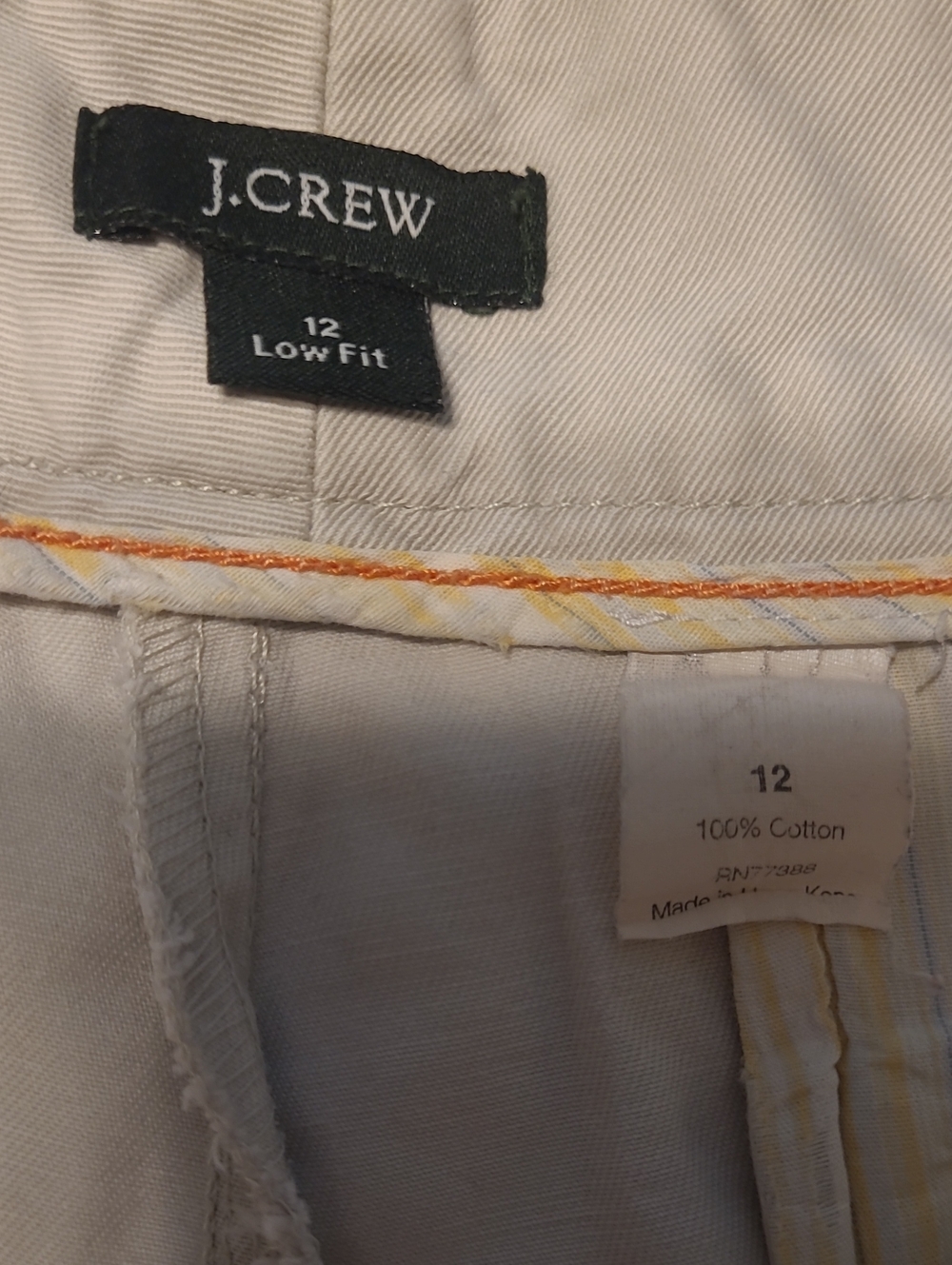 J. Crew Women’s Low Fit Light Khaki Shorts - Picture 2 of 4